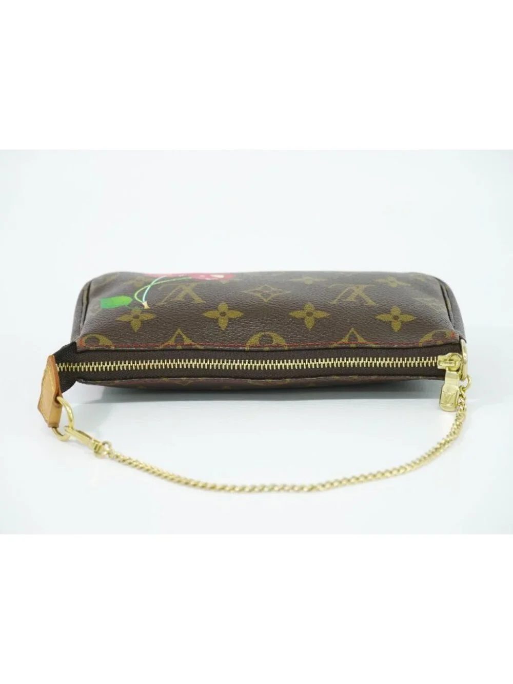 Louis Vuitton LV Monogram Cherry Takashi Murakami Bucket PM Included Pouch